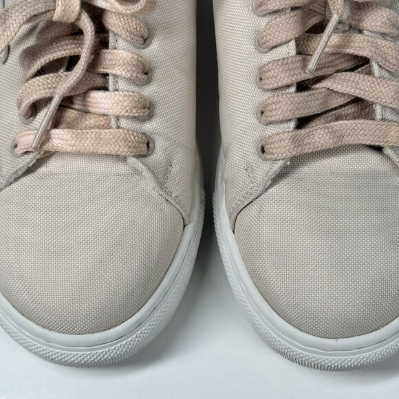 Loci x Nikki Reed Women's Beige Nine Low-Top Logo Canvas Sneakers Shoes Size 38 - Picture 5 of 16